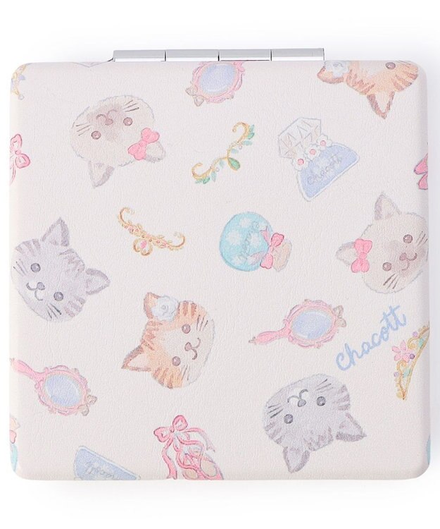 Chacott Catコンパクトミラー オフホワイト