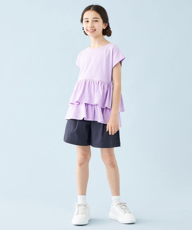 UNFILO 【UNFILO KIDS】デニムキュロット インディゴ