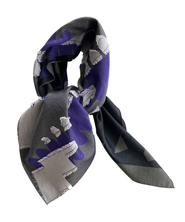 POLS キュプラスカーフ ブルー