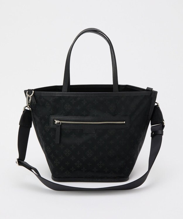 russet リバーシブル2wayトートバッグ(CE-1667) Trv-Black