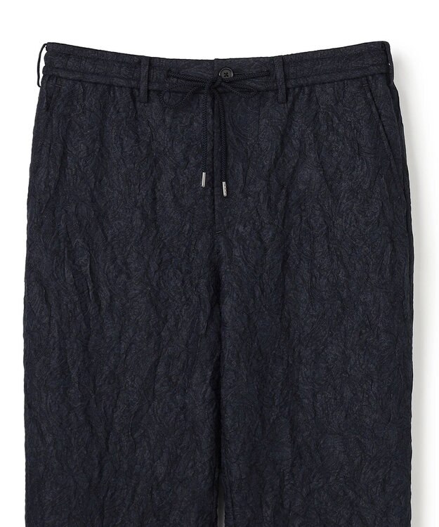 JOSEPH HOMME 【HIGH GRADE LINE】ブリーズリージャガード　ドロスト付ストレートパンツ / HOVE CONVERTIBLE ネイビー系