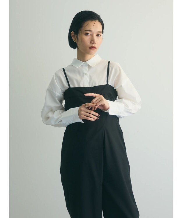 Green Parks armonia．ラップサロペット Black