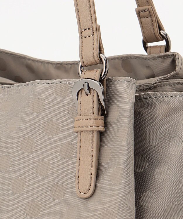 Y'SACCS 【Y’SACCS vous et】ドットジャカード マルチウェイトート Mサイズ グレージュ