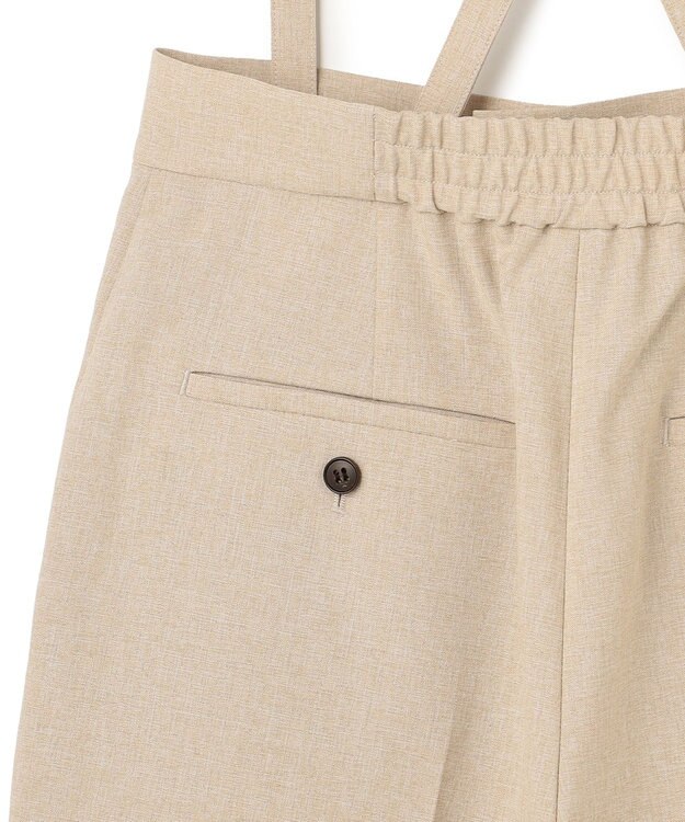 uncrave ウォッシャブルドライサップ バミューダパンツ（サスペンダー付き） シャンブレーベージュ