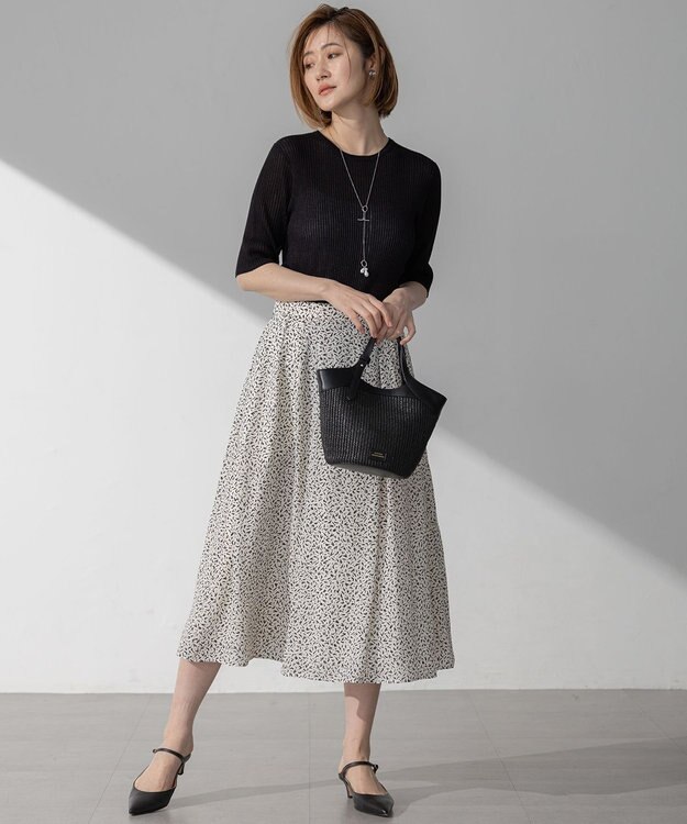 23区 パール ラリエット ネックレス シルバー系