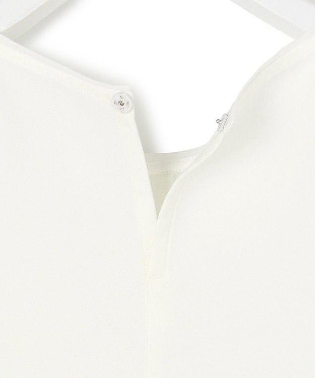 23区 【吸水速乾/UVカット/接触冷感】ストレッチジョーゼット シアーコンビ カットソー ホワイト系