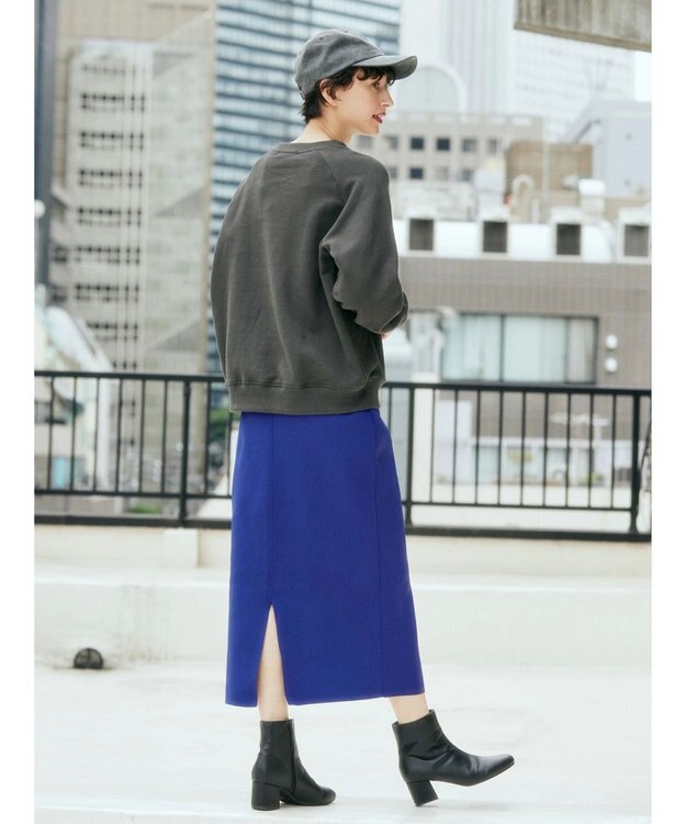 AMERICAN HOLIC ラグランロゴスウェット2 Charcoal Gray