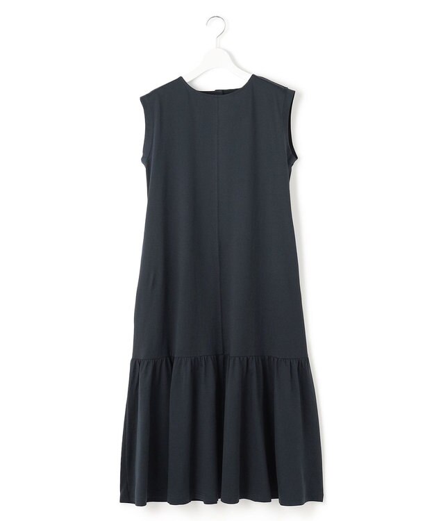 J.PRESS YORK STREET 【WOMEN】フレアギャザー ワンピース ネイビー系