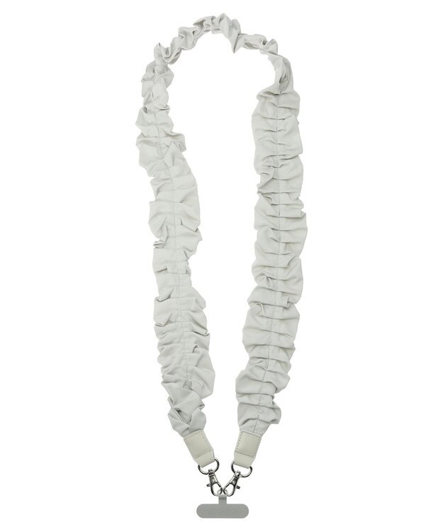 Green Parks クシュクシュモバイルストラップ Ecru