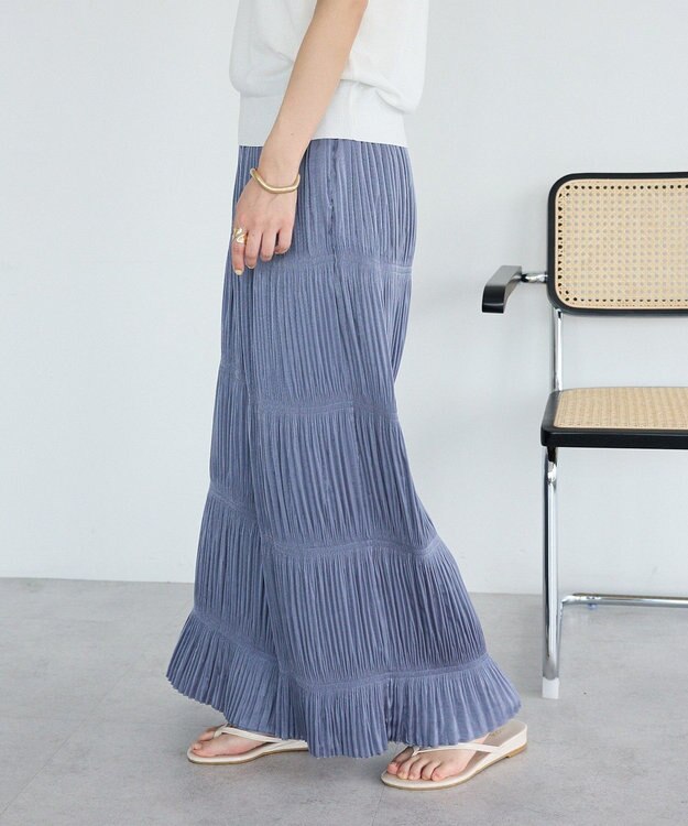 CRAFT STANDARD BOUTIQUE プリーツイージーパンツ Blue