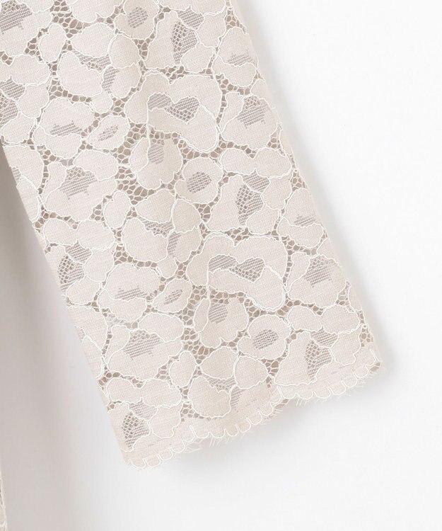 23区 【APPLAUDIR】ニュアンス フラワーレース ドレス ベージュ系