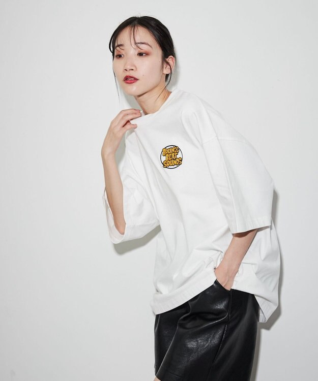 WEGO 【ユニセックス着用ITEM】サークルロゴBIGT（S） ホワイト