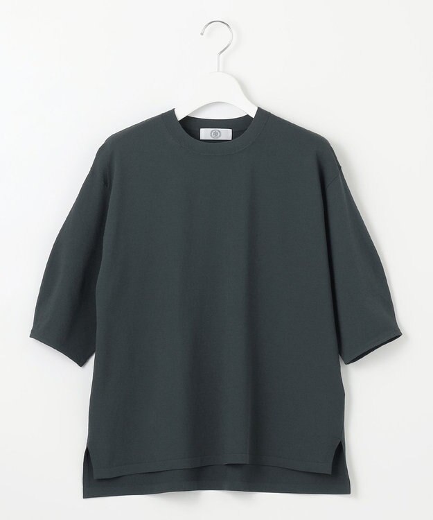 J.PRESS LADIES 【洗える】 レーヨンエリートストレッチ パフスリーブ ニット ダークグリーン系