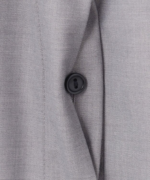 J.PRESS YORK STREET 【WOMEN】バックドレープ シャツワンピース ライトグレー系