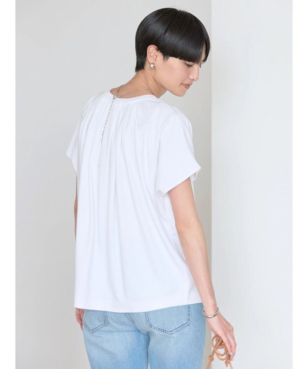 AMERICAN HOLIC フレンチスリーブタックプルオーバー Off White