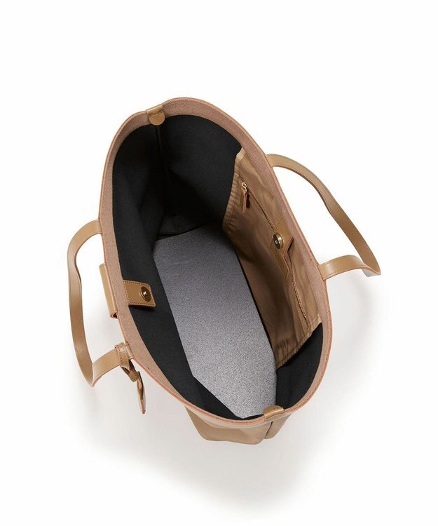 TOPKAPI 【Breath TOPKAPI】RIPPLE LOCK  リプルロック レザーコンビ トート バッグ カーキブラウン