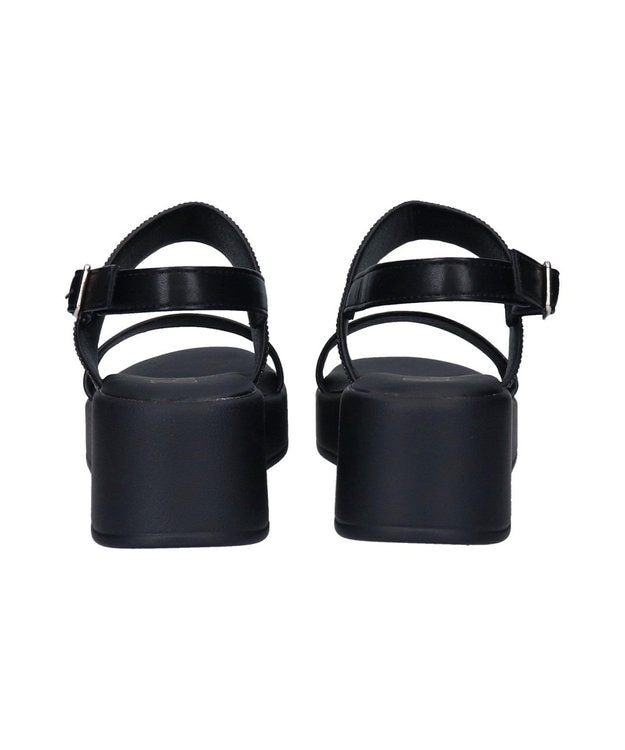 Bridget Birkin 【Bridget Birkin】キラキラバンドウェッジサンダル ブラック