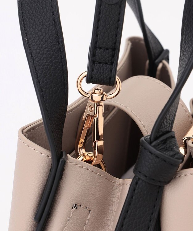 組曲 ノットデザインMINI バッグ ライトグレー系