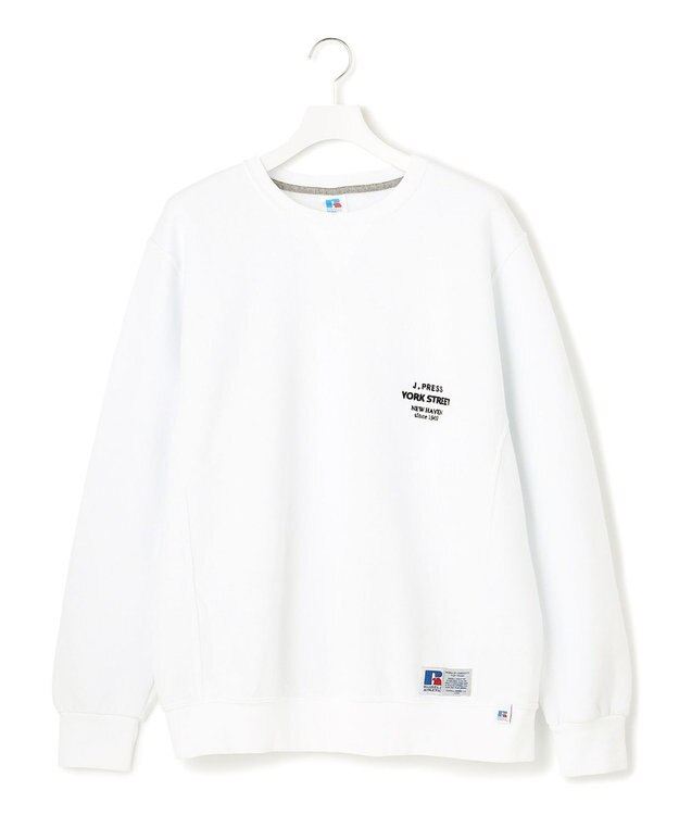 J.PRESS YORK STREET 【UNISEX】RUSSELL×YORK STREET クルー ホワイト系