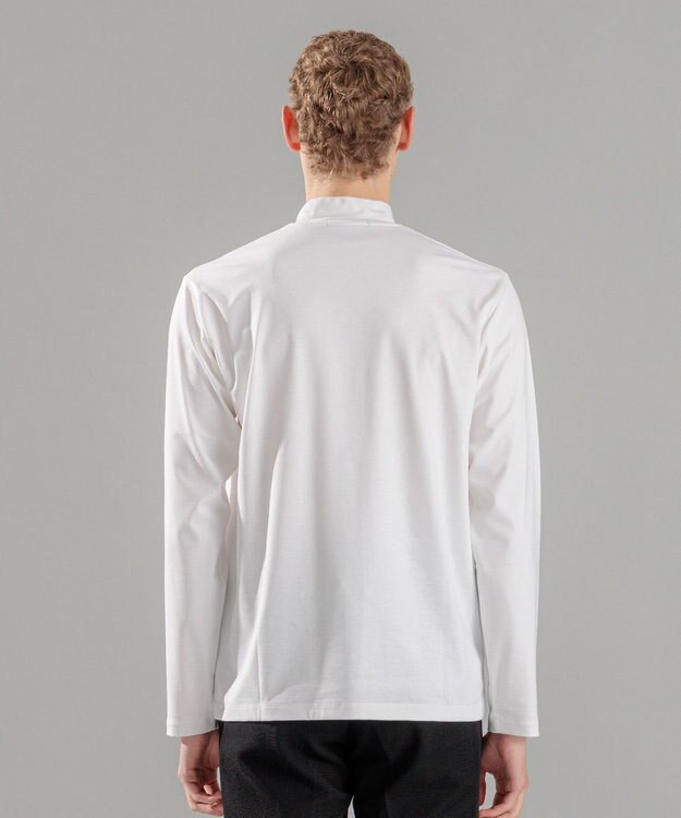 JOSEPH HOMME コンパクトストレッチジャージー    モックネックカットソー ホワイト系