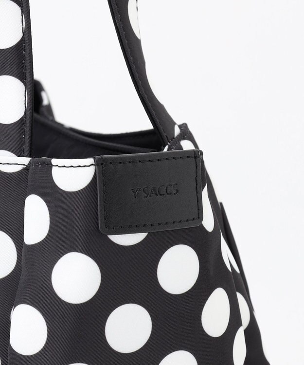 Y'SACCS 【Polka Dots】ボンディングトート　Mサイズ ブラック