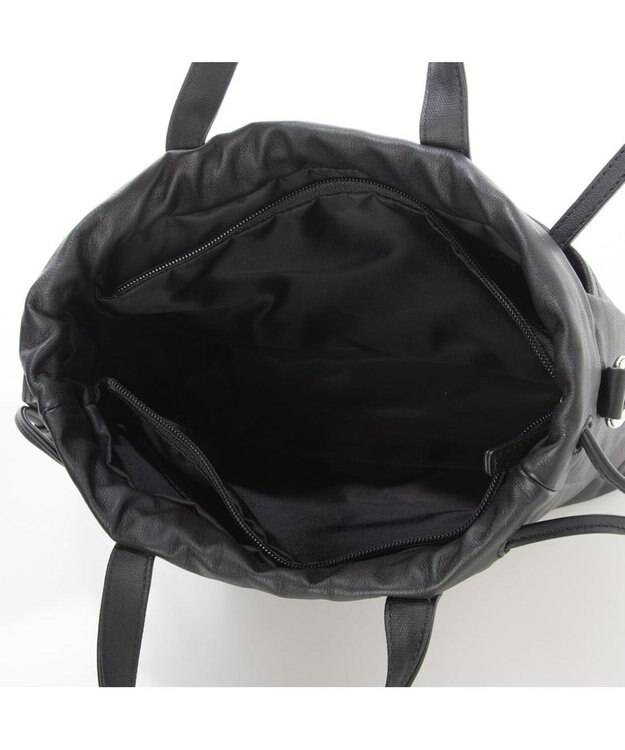 Y'SACCS コーティングキャンバス　2WAYミニトート ブラック