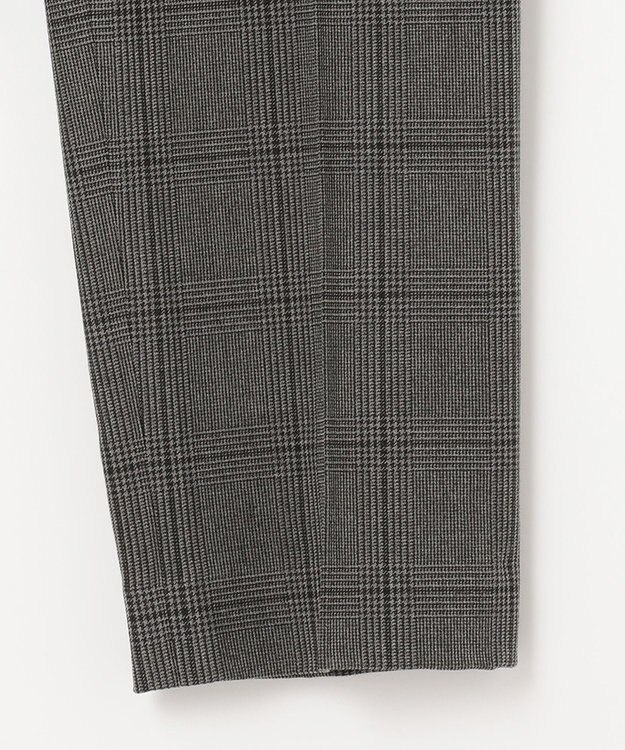 ANY SIS 【蓄熱効果】サーモトロン 2WAYストレッチ テーパードパンツ（チェック柄） チャコールチェック