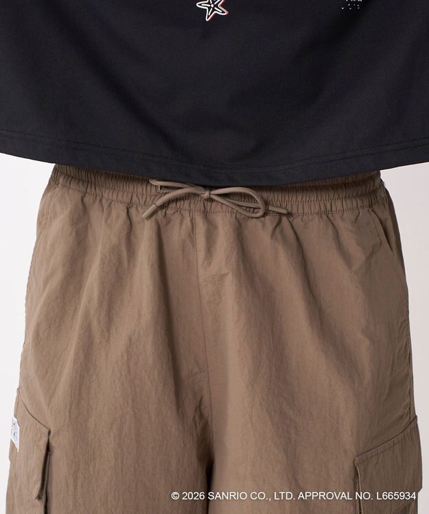 OP／FILA 【Ocean Pacific×ハローキティ】水陸両用ハーフパンツ ブラウン