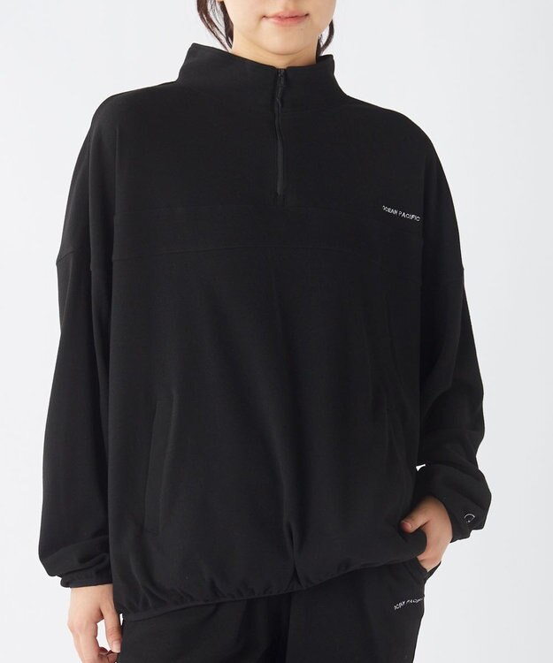 OP／FILA 【ocean pacific】 ハーフジッププルオーバー  スノーウェアレイヤー ブラック