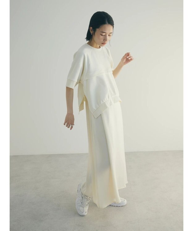 Green Parks armonia．カットレイヤードワンピース White