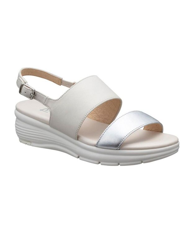 REGAL FOOT COMMUNITY 【アールドット】S12C 厚底ウエッジサンダル サンダル アイボリー