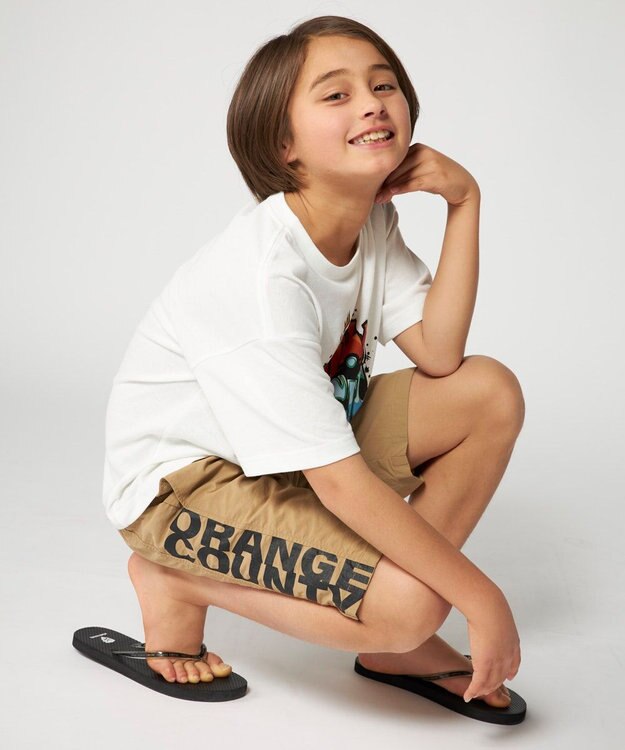 OP／FILA 【SEVEN2】ナイロンパンツ ベージュ