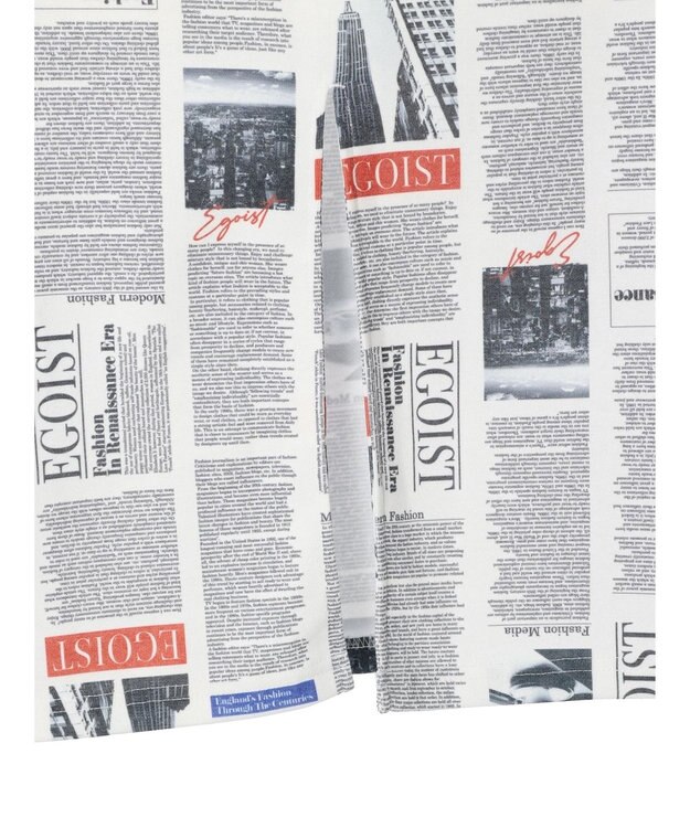 Green Parks ＥＧＯＩＳＴ　マガジンプリントスカート Off White