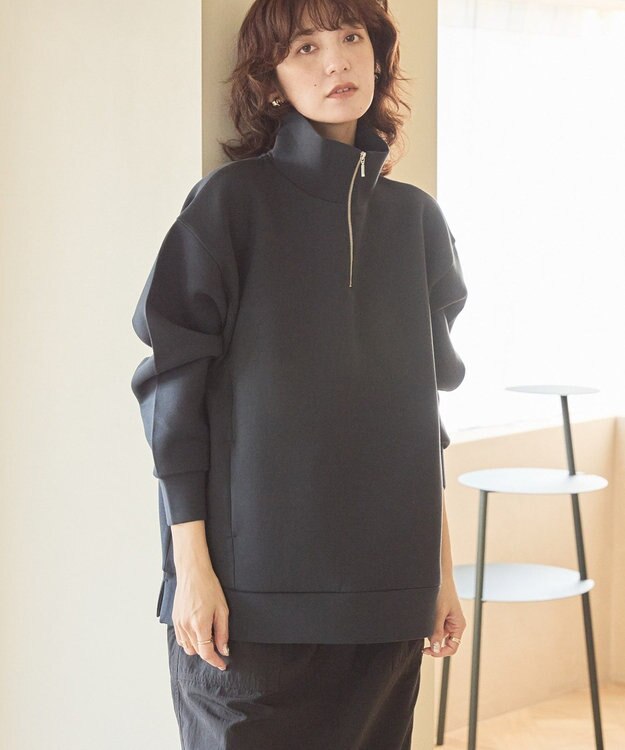 AMERICAN HOLIC ハーフＺＩＰポンチプルオーバー Navy