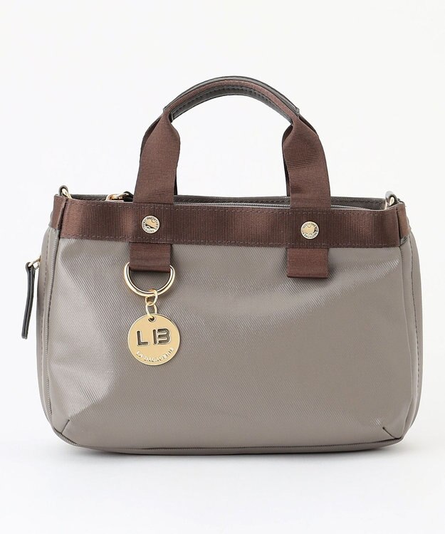 LA BAGAGERIE 【コットン×ポリウレタン】シャイニーミニマムトート グレー