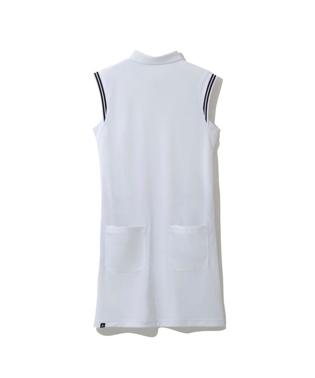 ZERO HALLIBURTON ノースリーブ 鹿の子 ミニワンピース 82831 W4S1b レディースゴルフ ホワイト