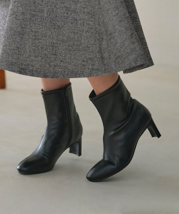 ANY SIS 【23.0~24.0cm】スクエアトゥセットバッグ ブーツ ブラック