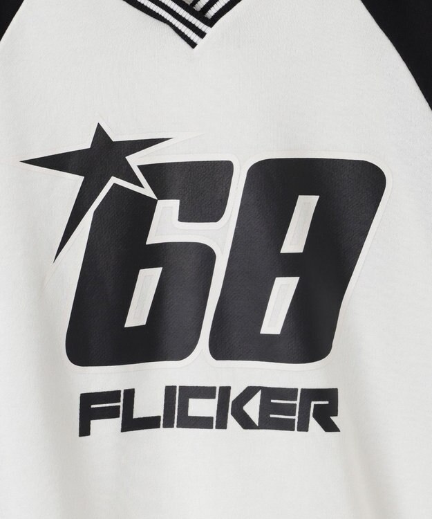 WEGO スターナンバリングプルオーバー ブラック