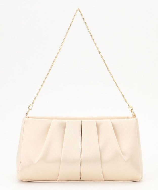 ANY SIS 【2WAY】ビジュー調タック パーティバッグ ゴールド系