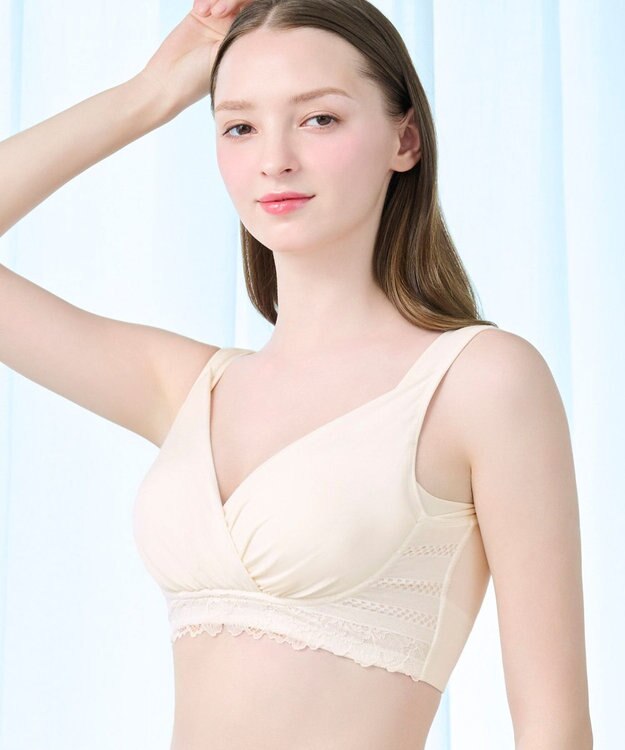 BRADELIS New York 【BRADELIS New York MATERNITY / ノンワイヤー・マタニティ】ブラデリス ノンワイヤーカシュクールブラ エクリュ