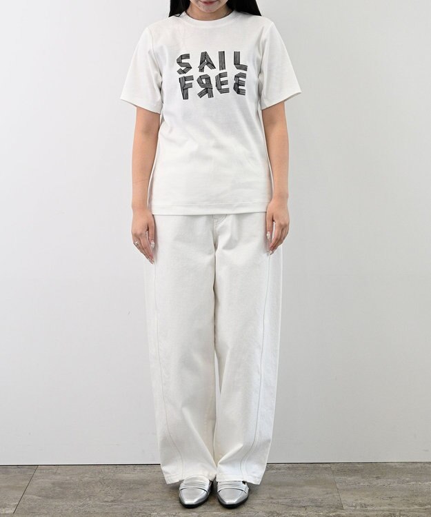 FORFORMO Fraise Print T-shirt-A フライスプリントTシャツ ホワイト