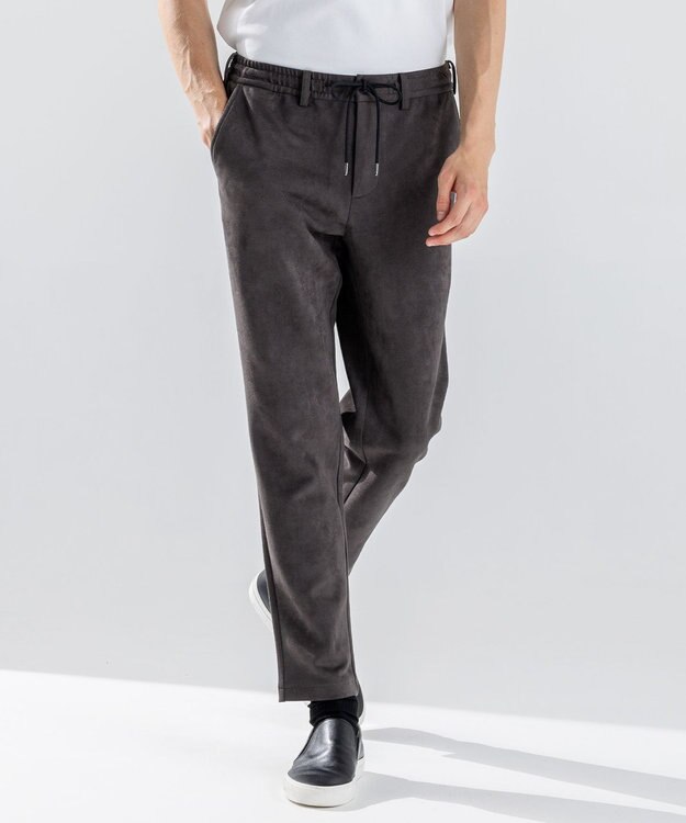 JOSEPH HOMME 【WEB・一部店舗限定  】レザーライクポンチ　ドロスト付テーパードパンツ / PEGG CONVERTIBLE グレー系
