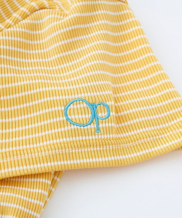 OP／FILA 【Ocean Pacific】ニットボーダーTシャツ風水着 イエロー