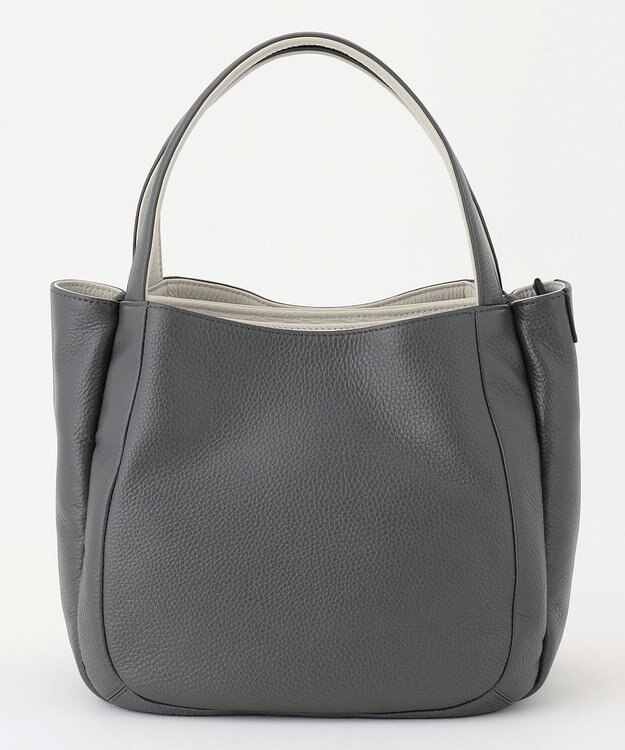 Y'SACCS シュリンクレザートート Sサイズ グレー