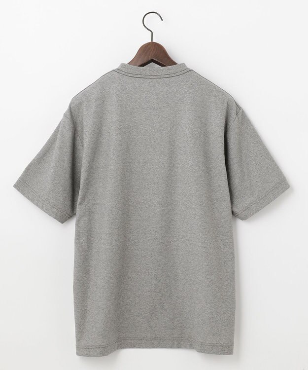 JOSEPH ABBOUD MOUNTAIN 【SPACE／UNISEX】スラブプレーティングボーダープリント Tシャツ ライトグレー系2