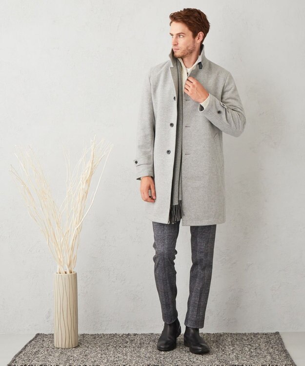 JOSEPH ABBOUD 【ストレッチ】フランネルジャージ パンツ ブラック系4