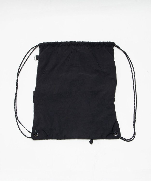 WEGO 【ユニセックス着用ITEM】センターzipナップサック ブラック