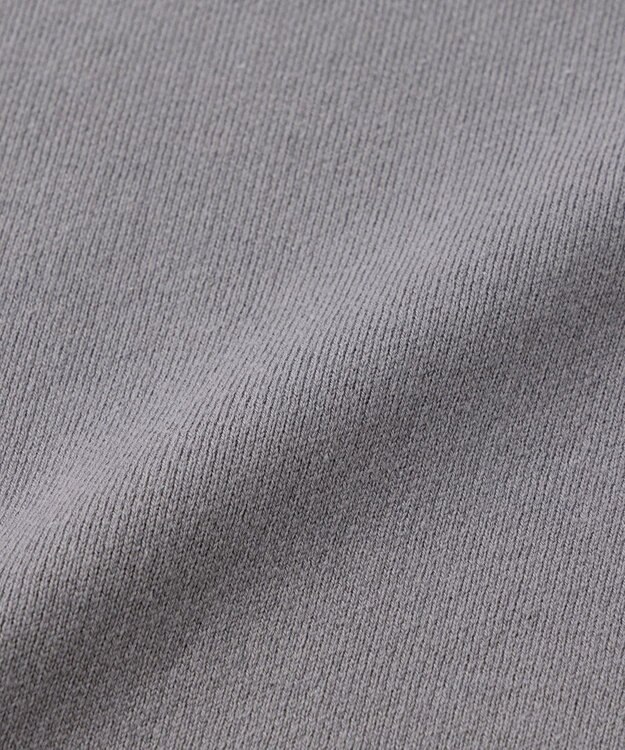 UNFILO MENS 【新色追加】スウェットライク クルーニット [24年秋冬商品] グレー