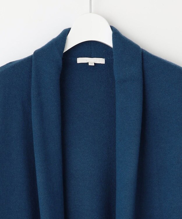 自由区 L 【洗える】ソフトウールハイゲージ  コーディガン ブルー系