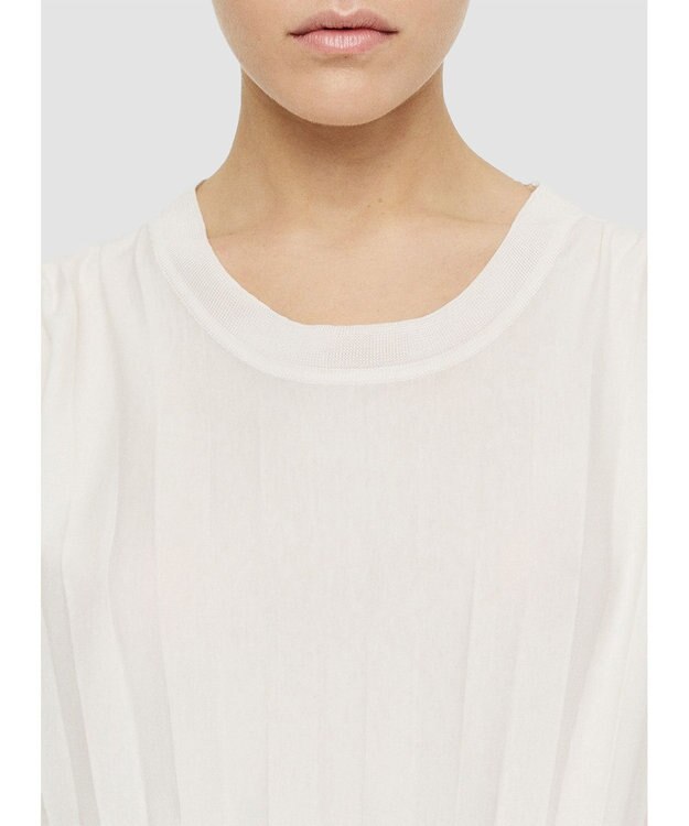 JOSEPH 【洗える】コットンプリッセ　ドレス Ivory